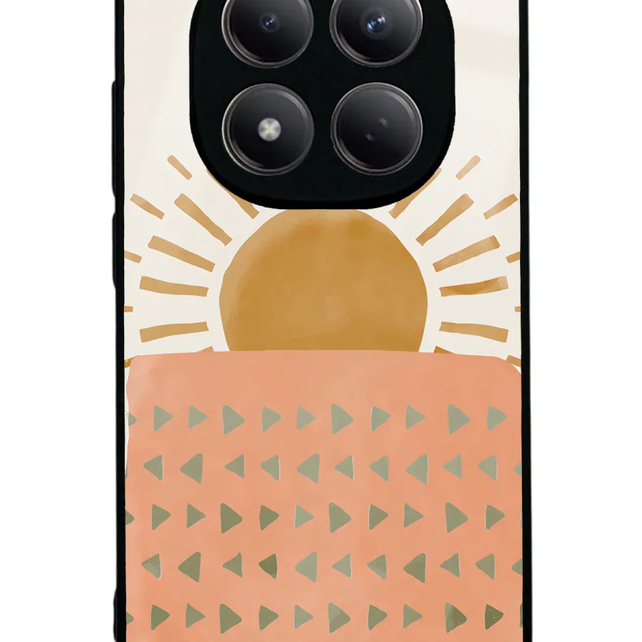 Suluboya Güneş Glossy Telefon Kılıfı Suluboya Güneş Glossy Telefon Kılıfı