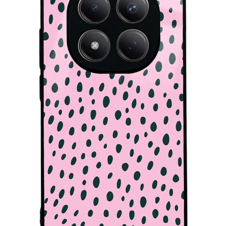 Pembe Benek Glossy Telefon Kılıfı