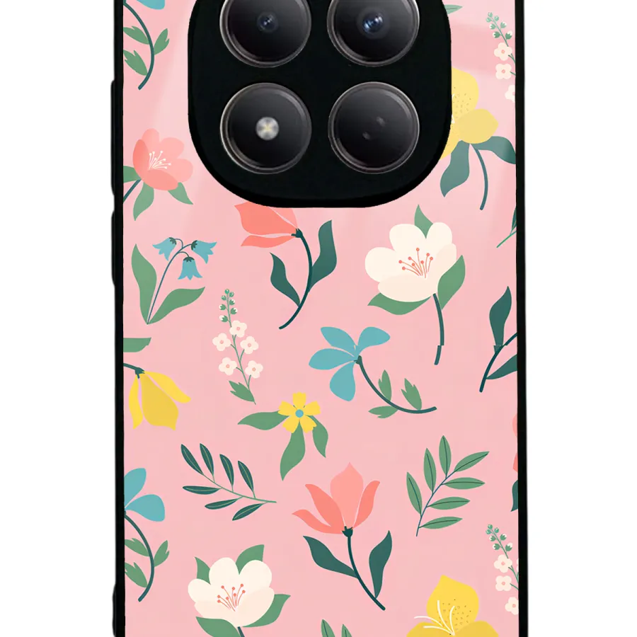 Pinky Flowers Glossy Telefon Kılıfı