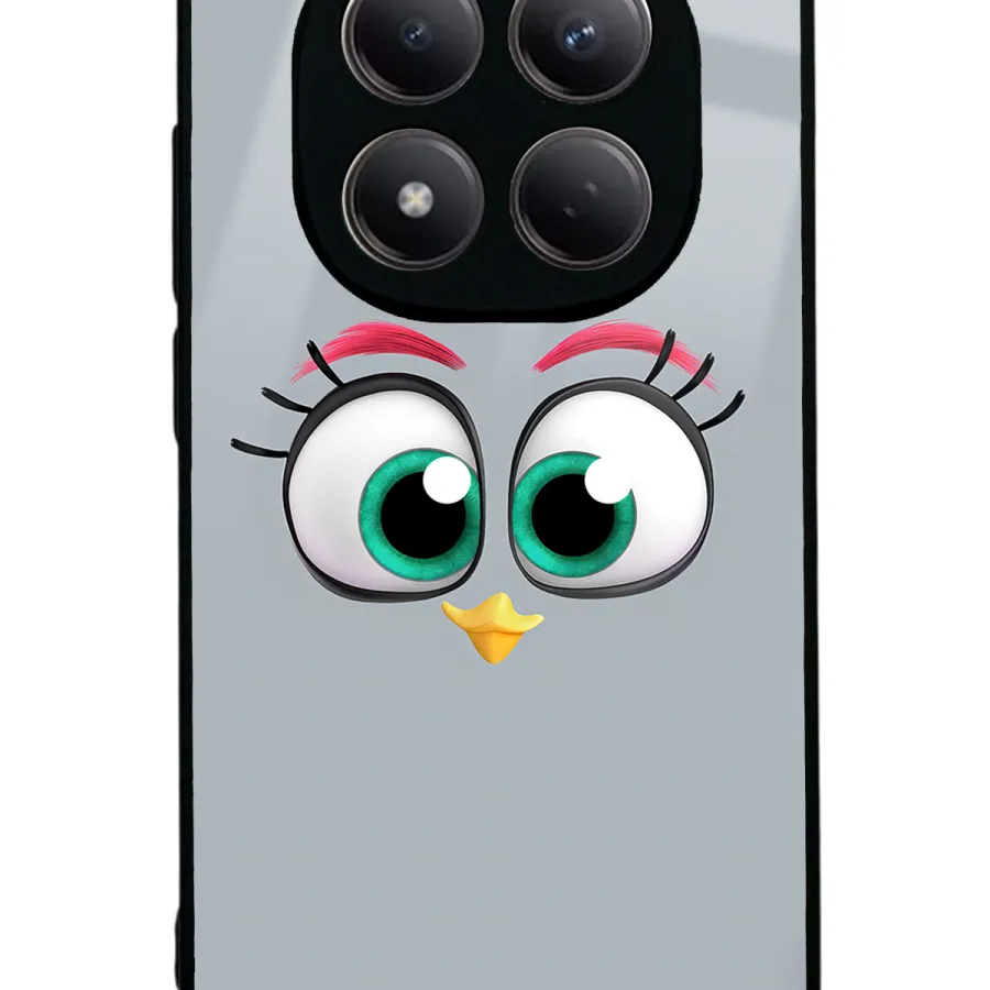 Grey Angry Birds Glossy Telefon Kılıfı Grey Angry Birds Glossy Telefon Kılıfı