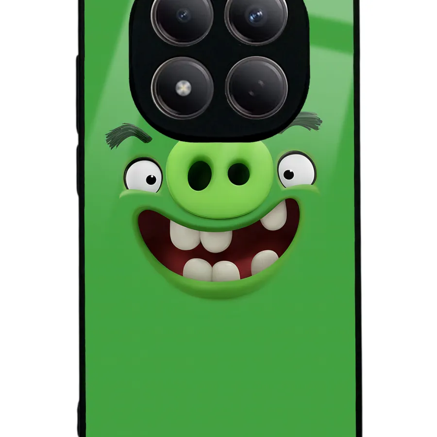 Green Angry Birds Glossy Telefon Kılıfı