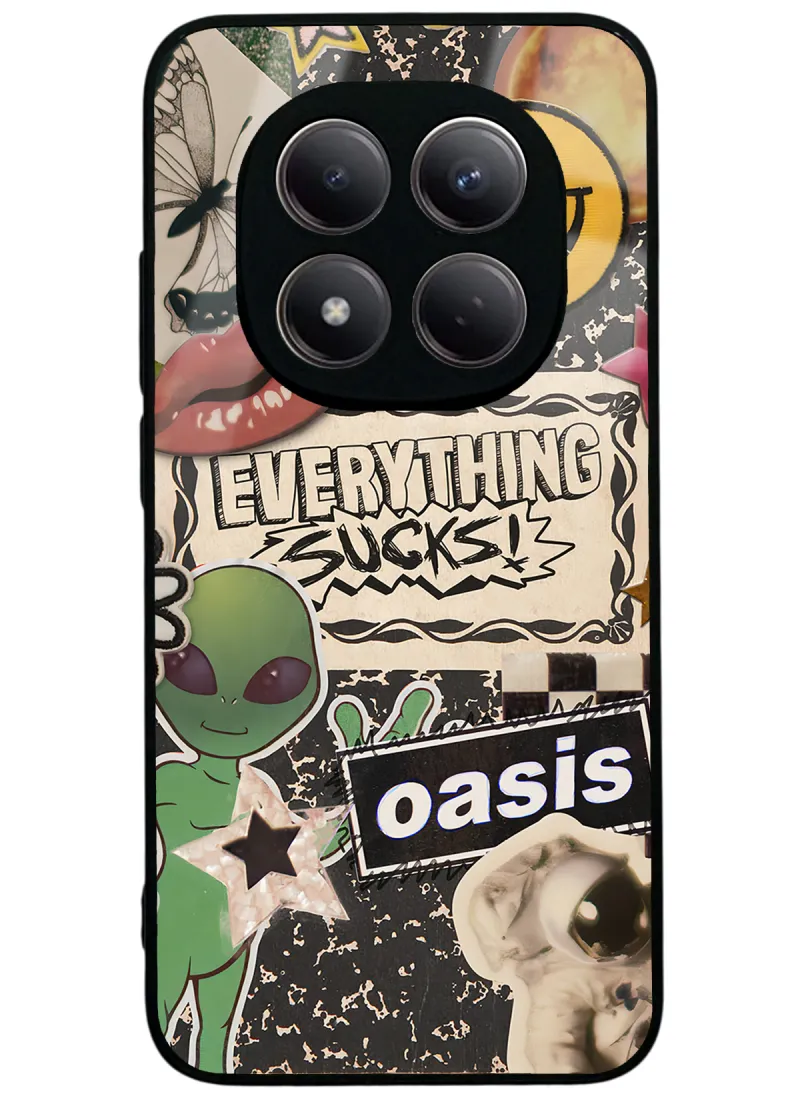 Retro Sticker Glossy Telefon Kılıfı
