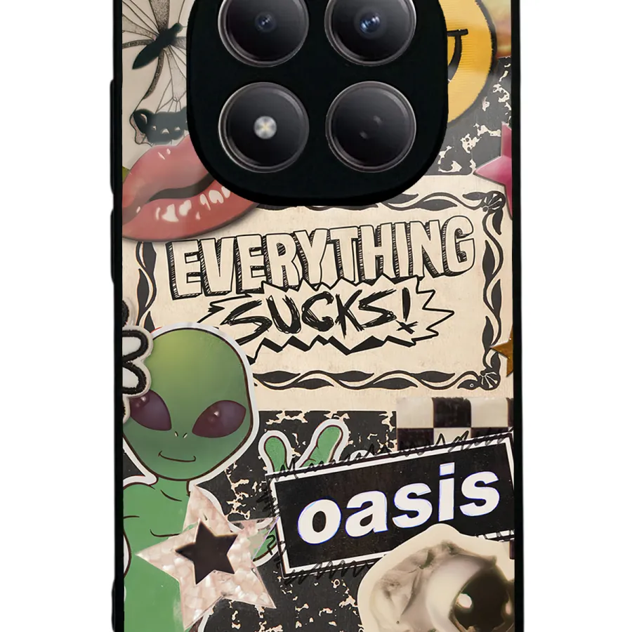 Retro Sticker Glossy Telefon Kılıfı
