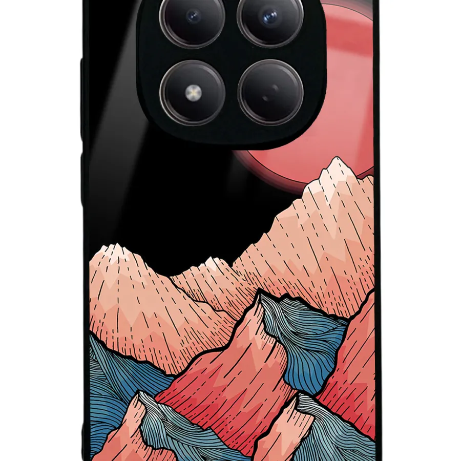 Dağ Güneş Glossy Telefon Kılıfı