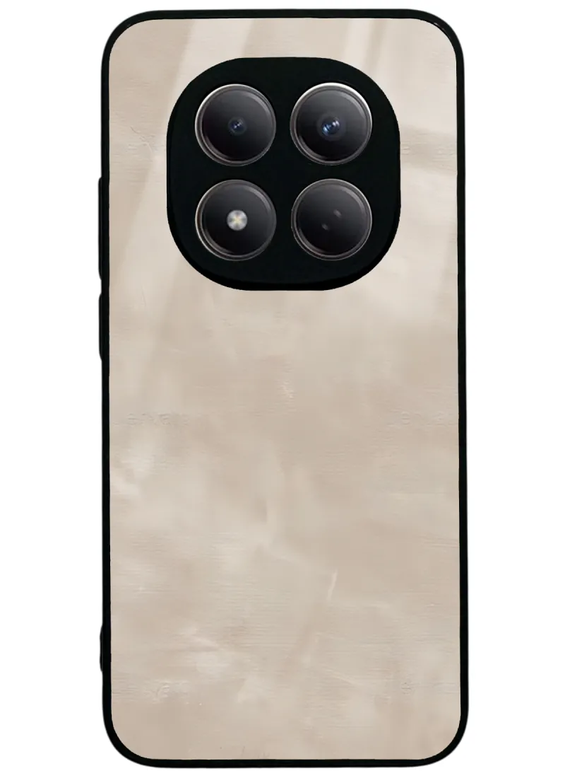 Süt Kahvesi Mermer Glossy Telefon Kılıfı