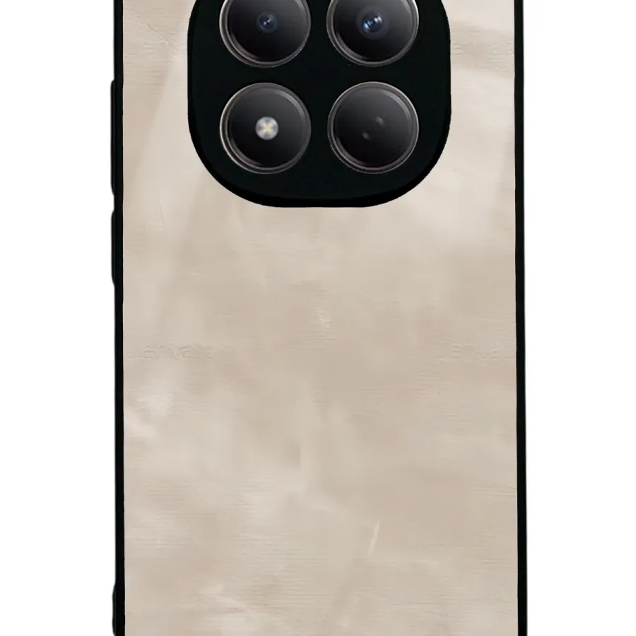 Süt Kahvesi Mermer Glossy Telefon Kılıfı