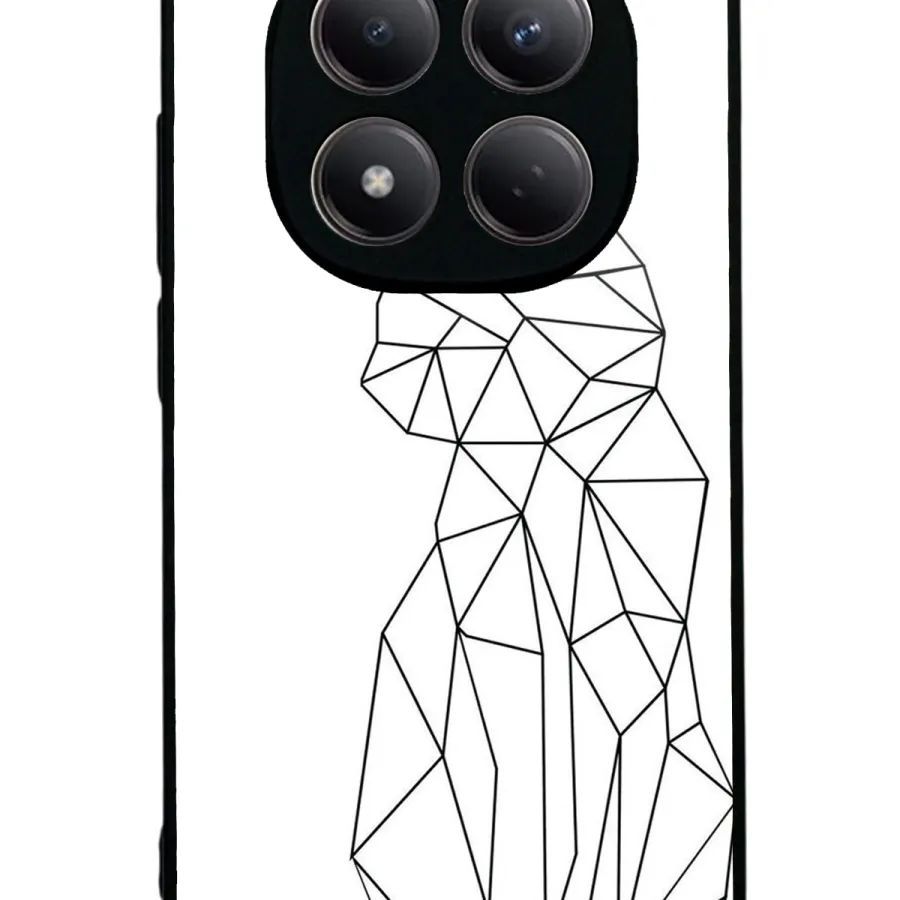 Cat Draw Glossy Telefon Kılıfı