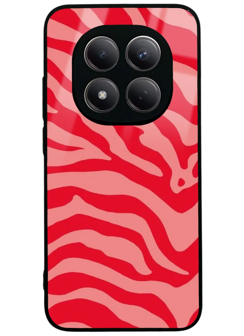 Red Zebra Glossy Telefon Kılıfı Red Zebra Glossy Telefon Kılıfı