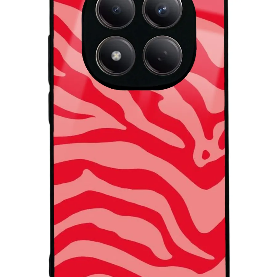 Red Zebra Glossy Telefon Kılıfı Red Zebra Glossy Telefon Kılıfı