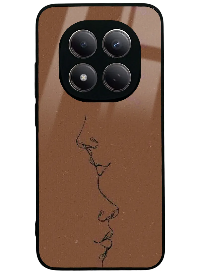 Kahve Silüet Glossy Telefon Kılıfı