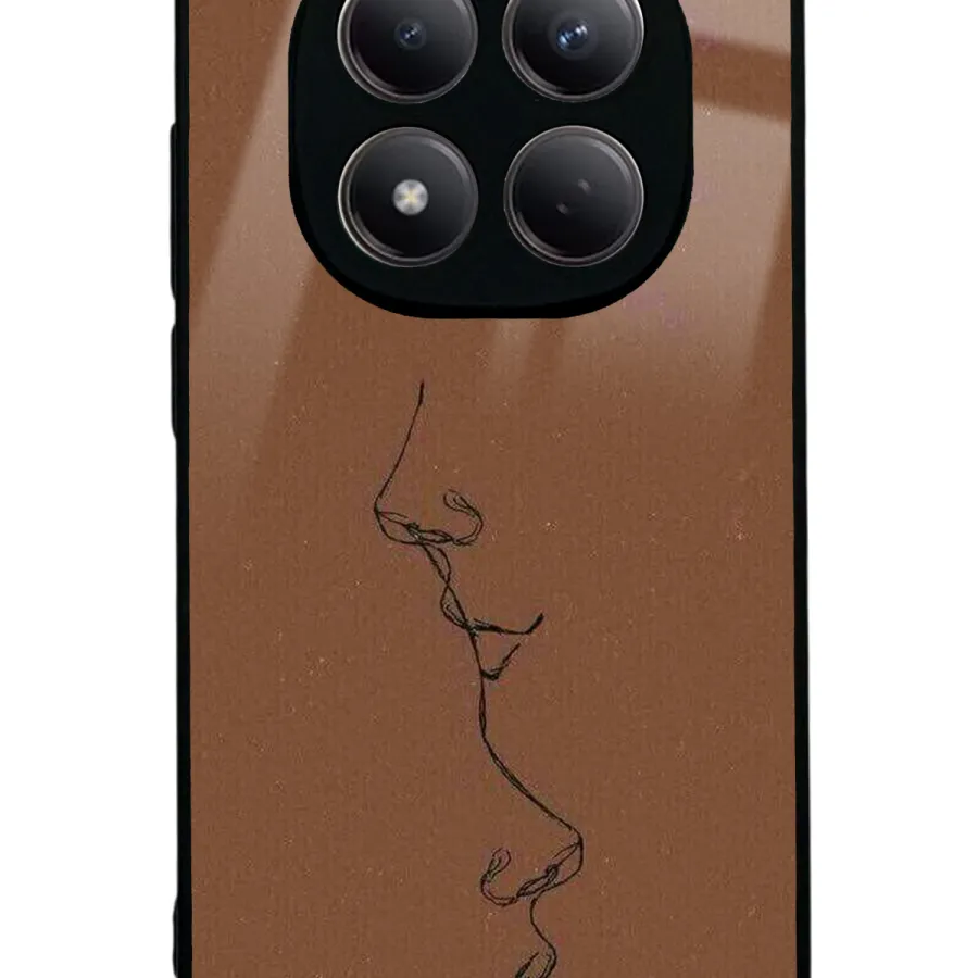 Kahve Silüet Glossy Telefon Kılıfı