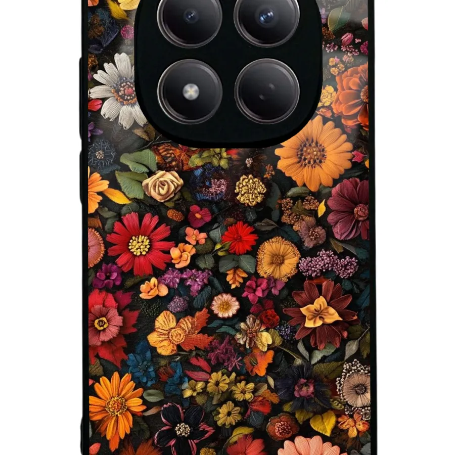 Stitched Flora Glossy Telefon Kılıfı Stitched Flora Glossy Telefon Kılıfı