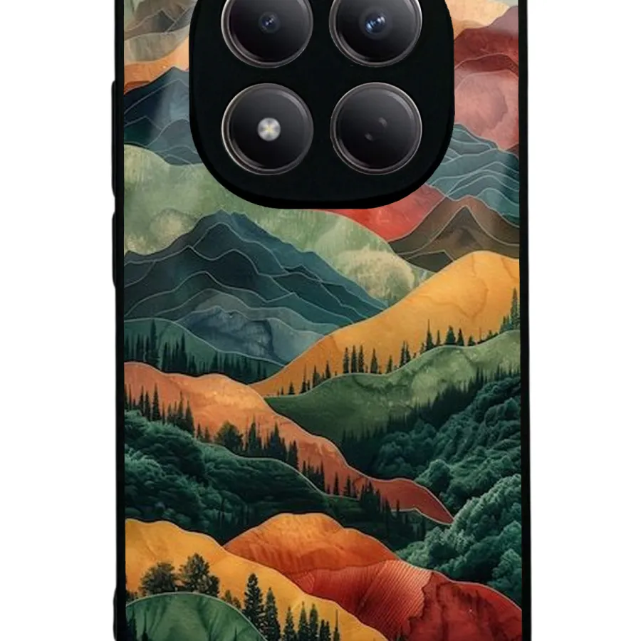 Doğanın Katmanları Glossy Telefon Kılıfı