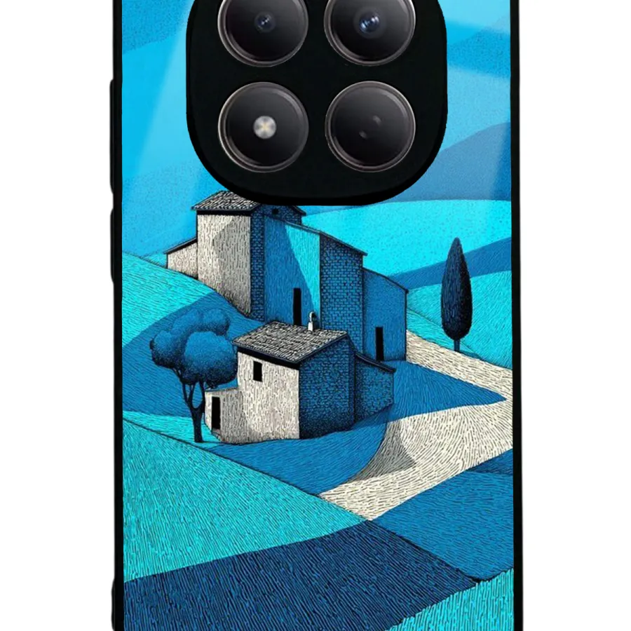 Turkuaz Gravür Glossy Telefon Kılıfı Turkuaz Gravür Glossy Telefon Kılıfı