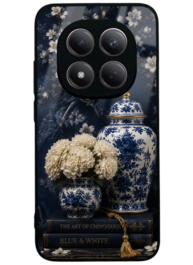 Chinoiserie Blue Bloom Glossy Telefon Kılıfı