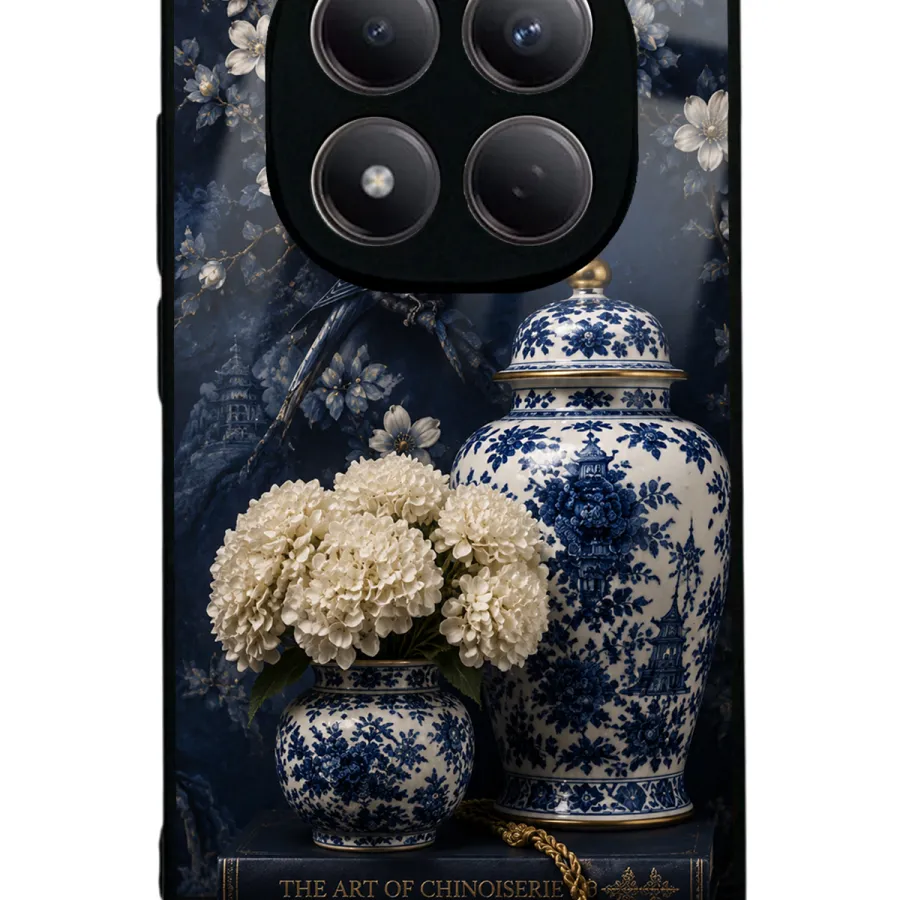 Chinoiserie Blue Bloom Glossy Telefon Kılıfı