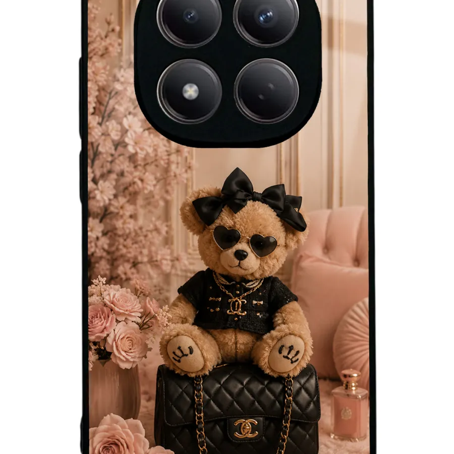 Glam Teddy Noir Glossy Telefon Kılıfı