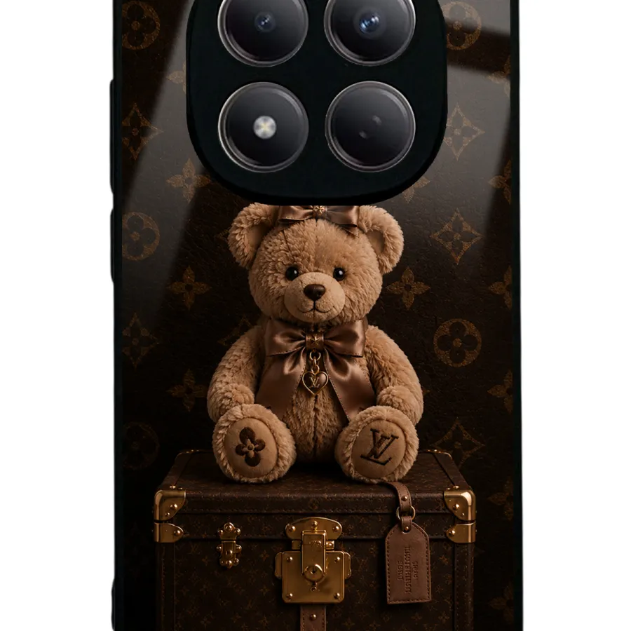 Luxury Brown Teddy Glossy Telefon Kılıfı Luxury Brown Teddy Glossy Telefon Kılıfı