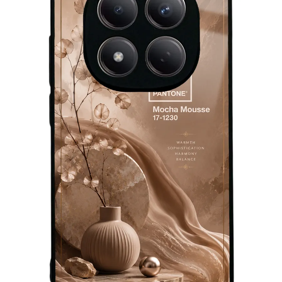 Mocha Mousse Elegance Glossy Telefon Kılıfı