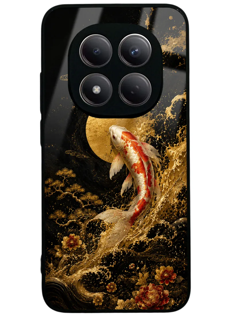 Golden Koi Elegance Glossy Telefon Kılıfı Golden Koi Elegance Glossy Telefon Kılıfı