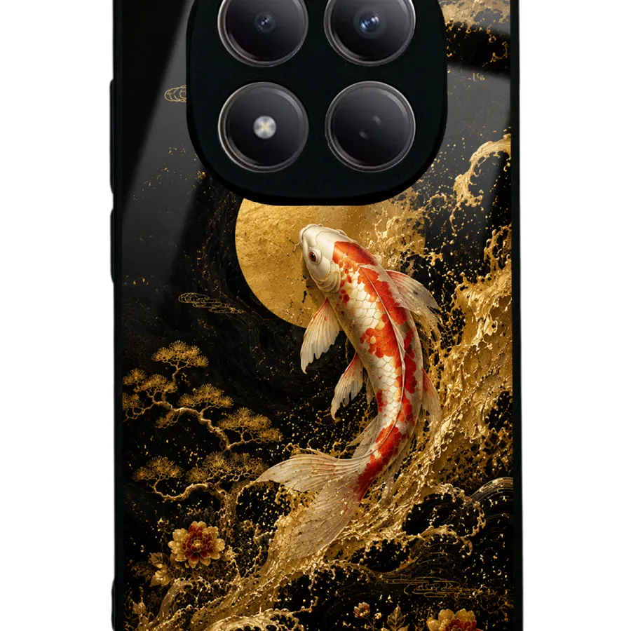 Golden Koi Elegance Glossy Telefon Kılıfı Golden Koi Elegance Glossy Telefon Kılıfı
