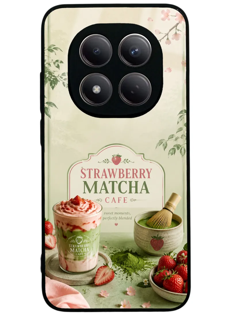 Soft Matcha Strawberry Glossy Telefon Kılıfı