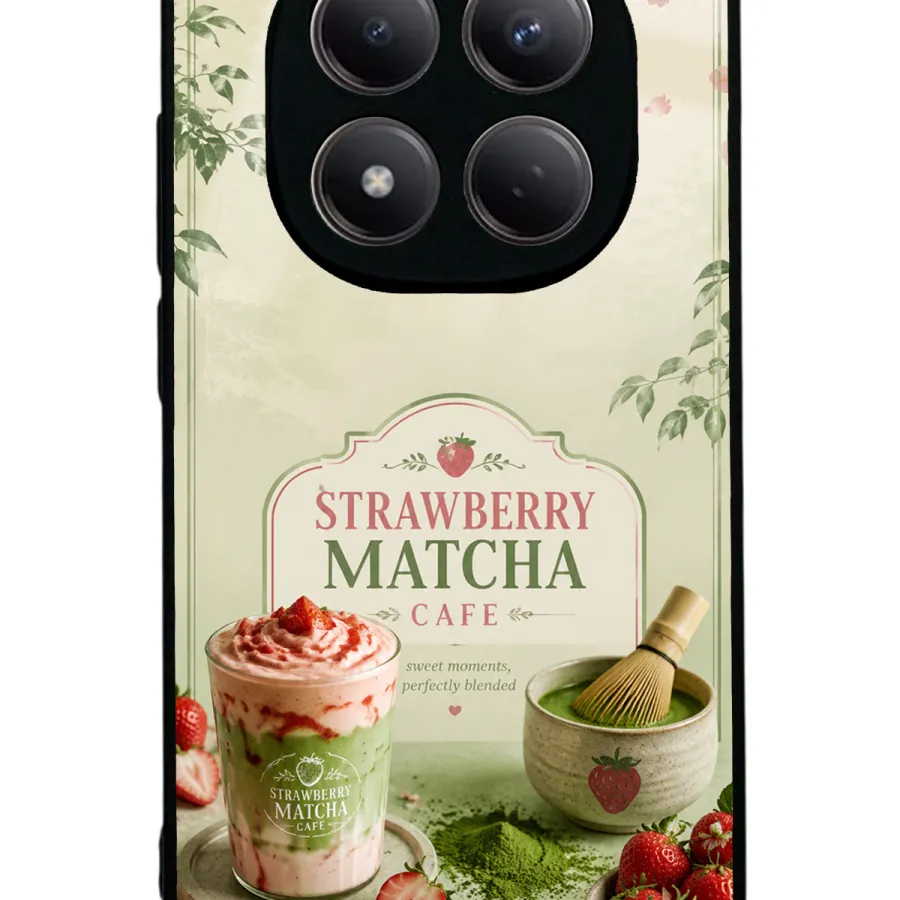 Soft Matcha Strawberry Glossy Telefon Kılıfı
