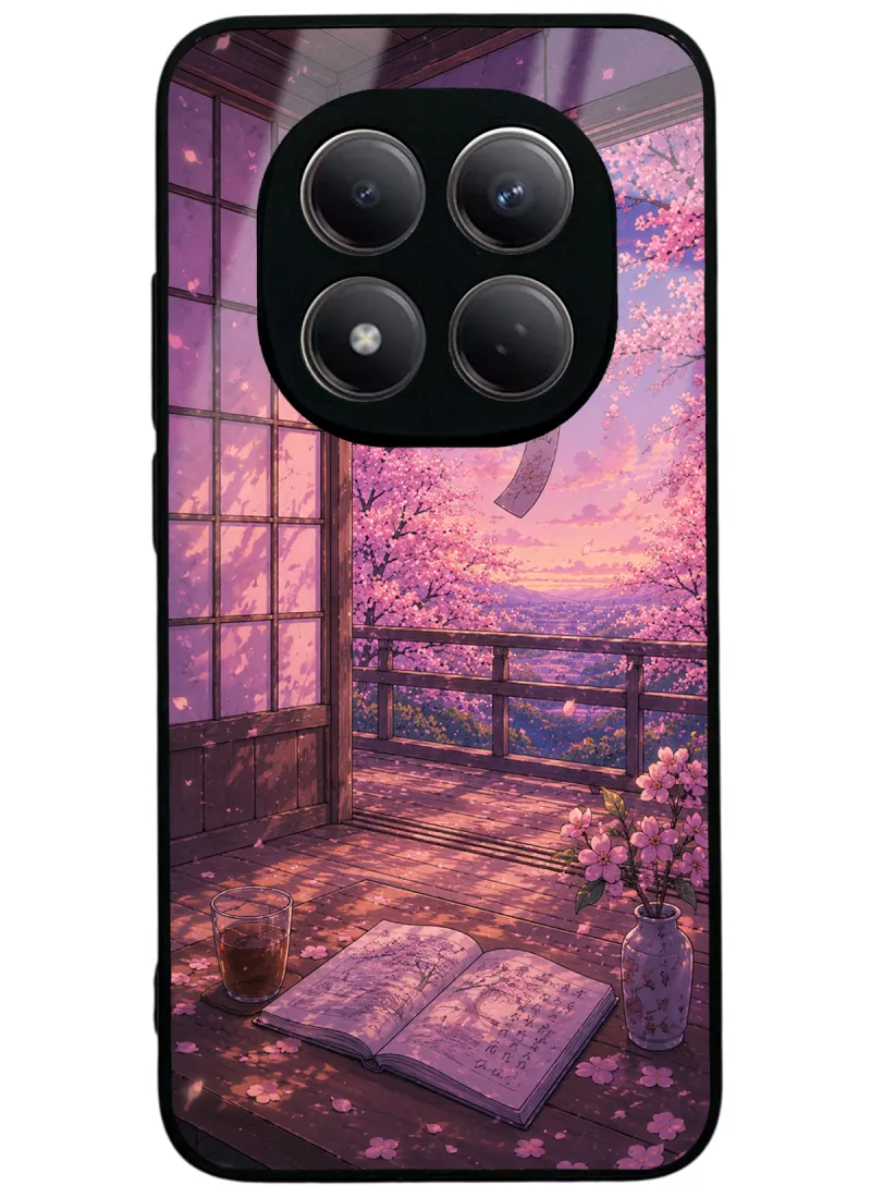 Sakura Sunset Retreat Glossy Telefon Kılıfı Sakura Sunset Retreat Glossy Telefon Kılıfı