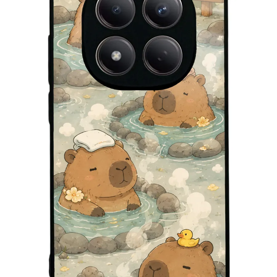 Capybara Onsen Glossy Telefon Kılıfı
