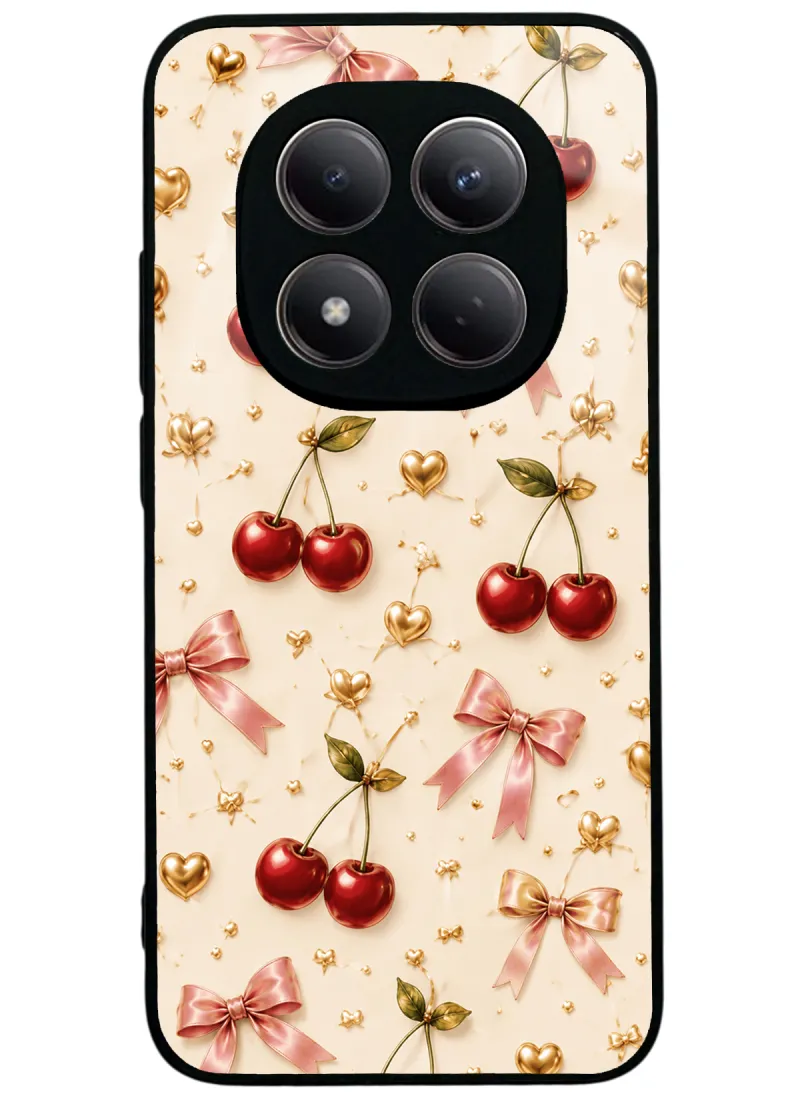 Cherry Ribbon Luxe Glossy Telefon Kılıfı