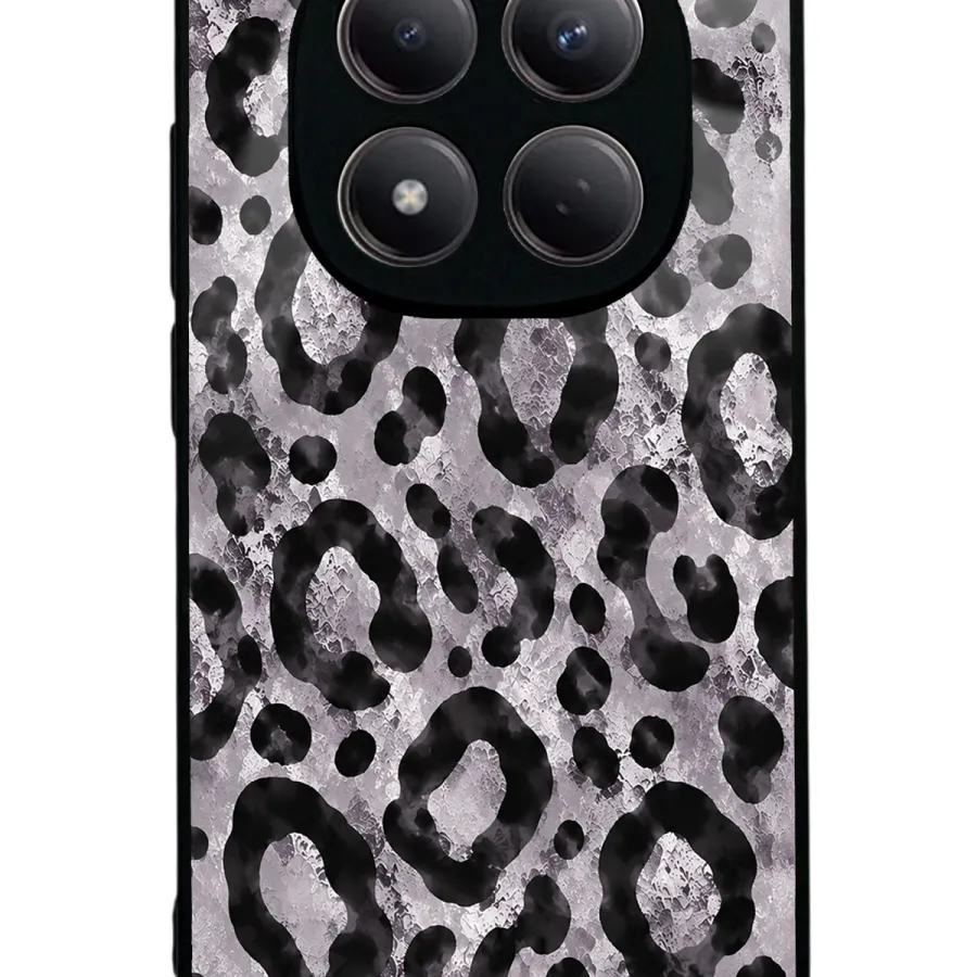 Gray Leopar Glossy Telefon Kılıfı