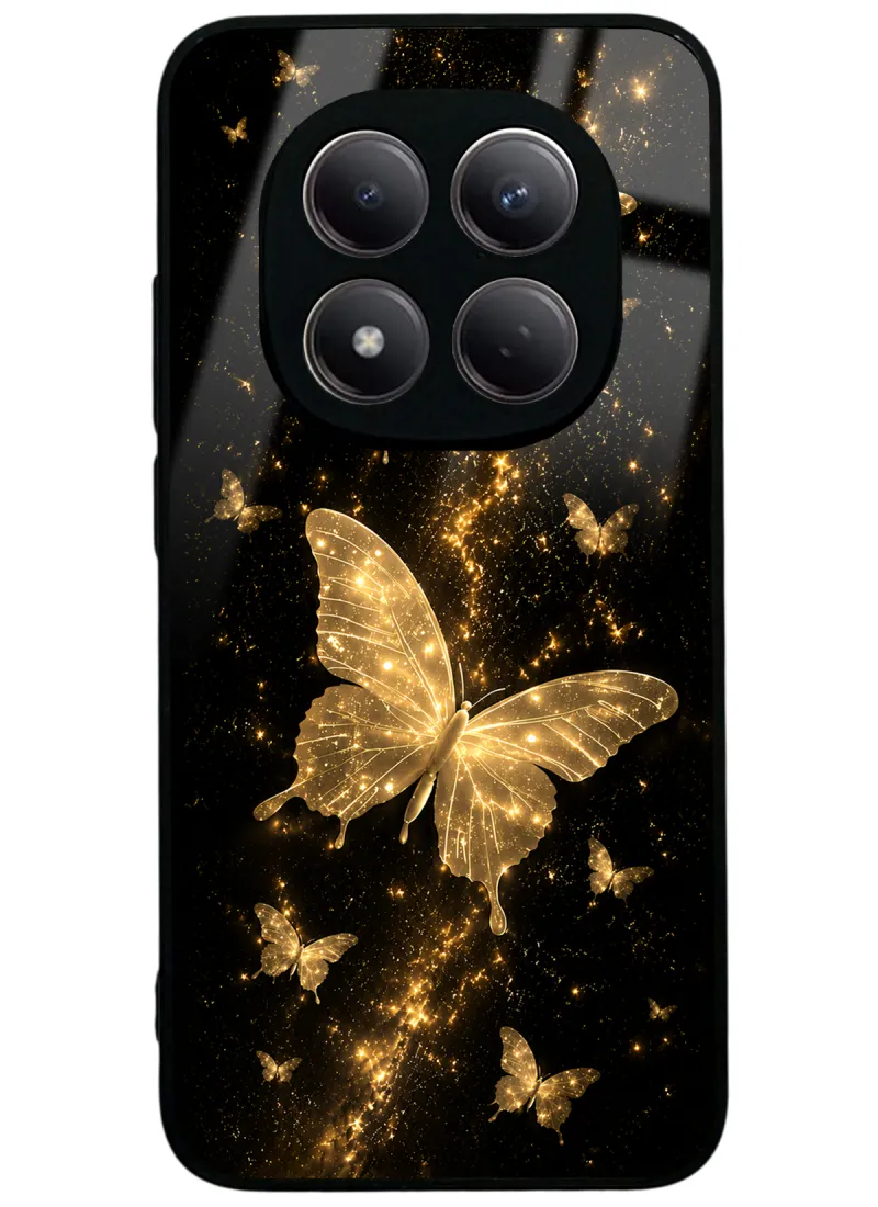 Yellow Galaxy Butterfly Glossy Telefon Kılıfı Yellow Galaxy Butterfly Glossy Telefon Kılıfı