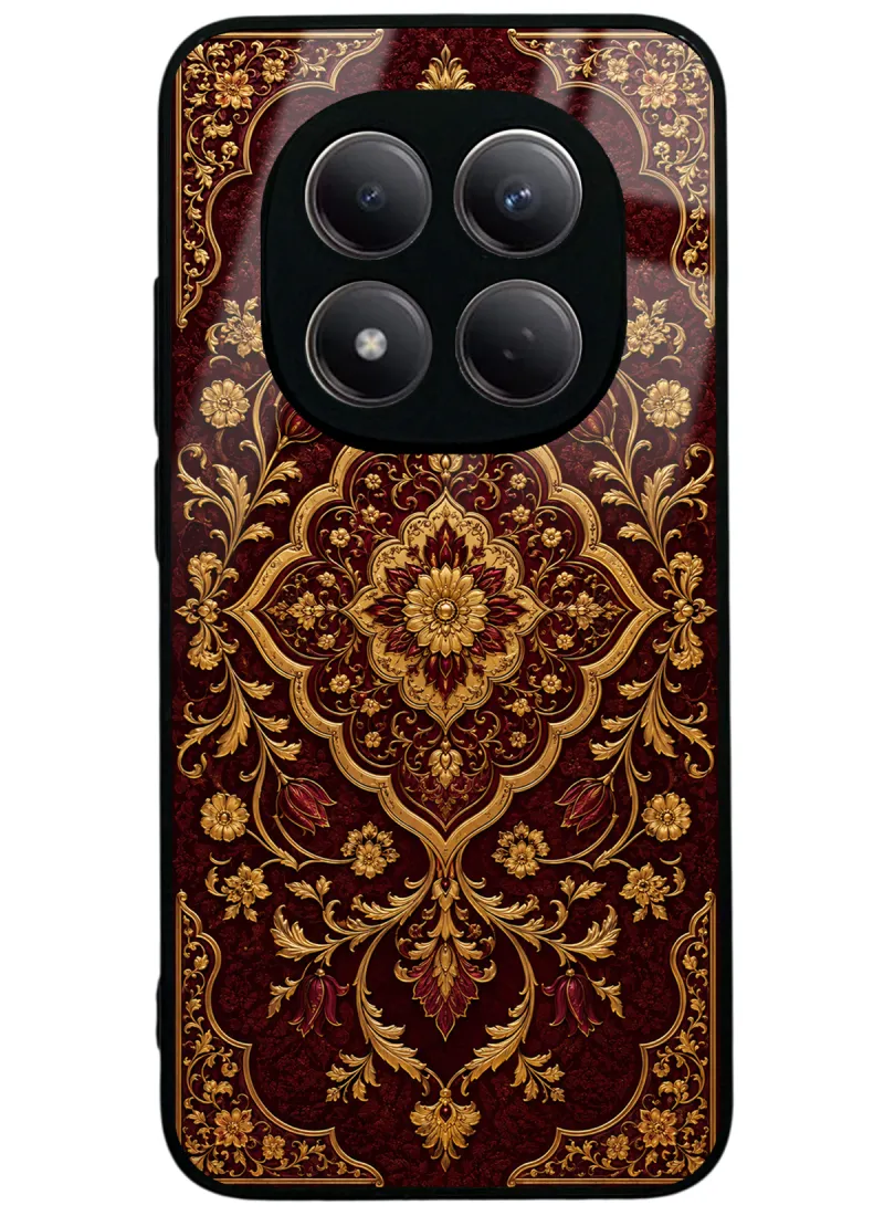Burgundy Ottoman Gold Glossy Telefon Kılıfı Burgundy Ottoman Gold Glossy Telefon Kılıfı