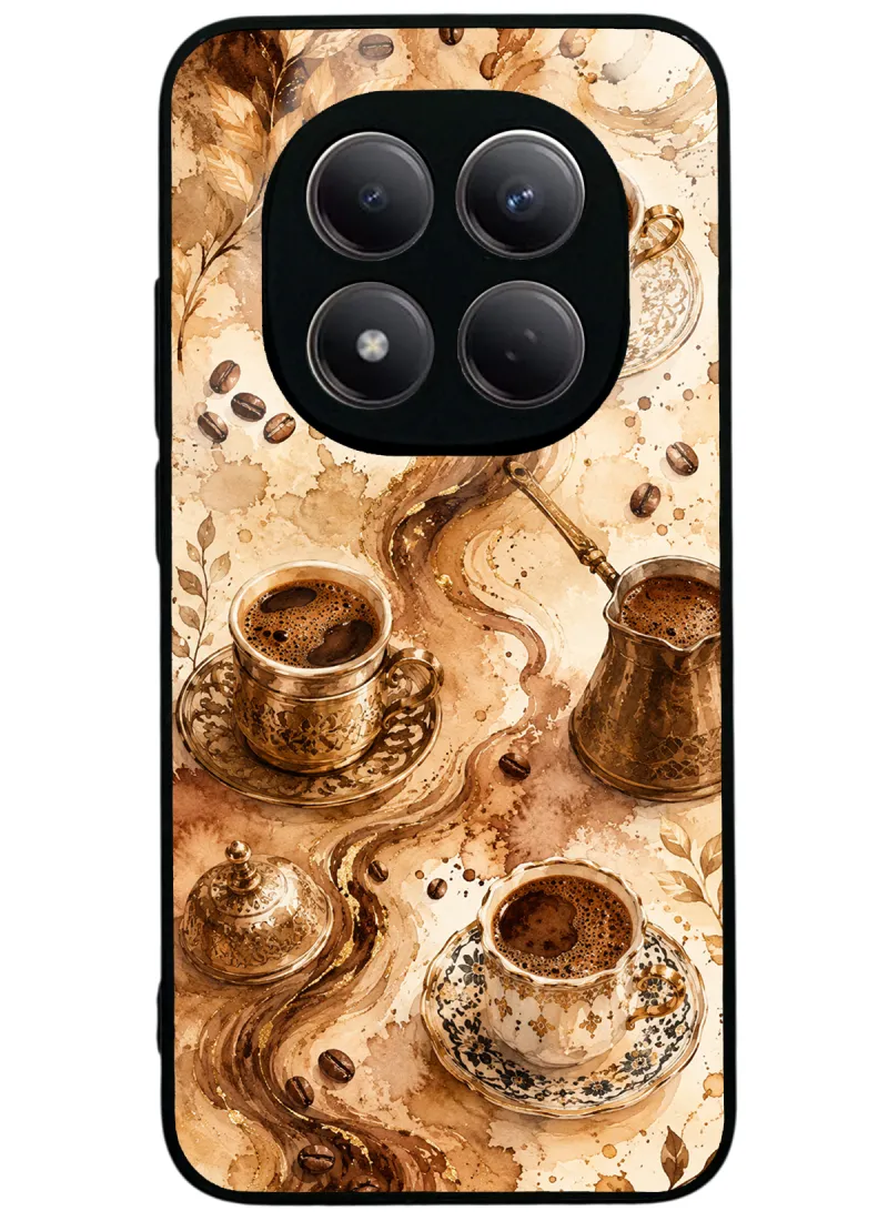 Golden Mocha Flow Glossy Telefon Kılıfı