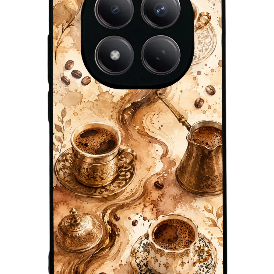 Golden Mocha Flow Glossy Telefon Kılıfı