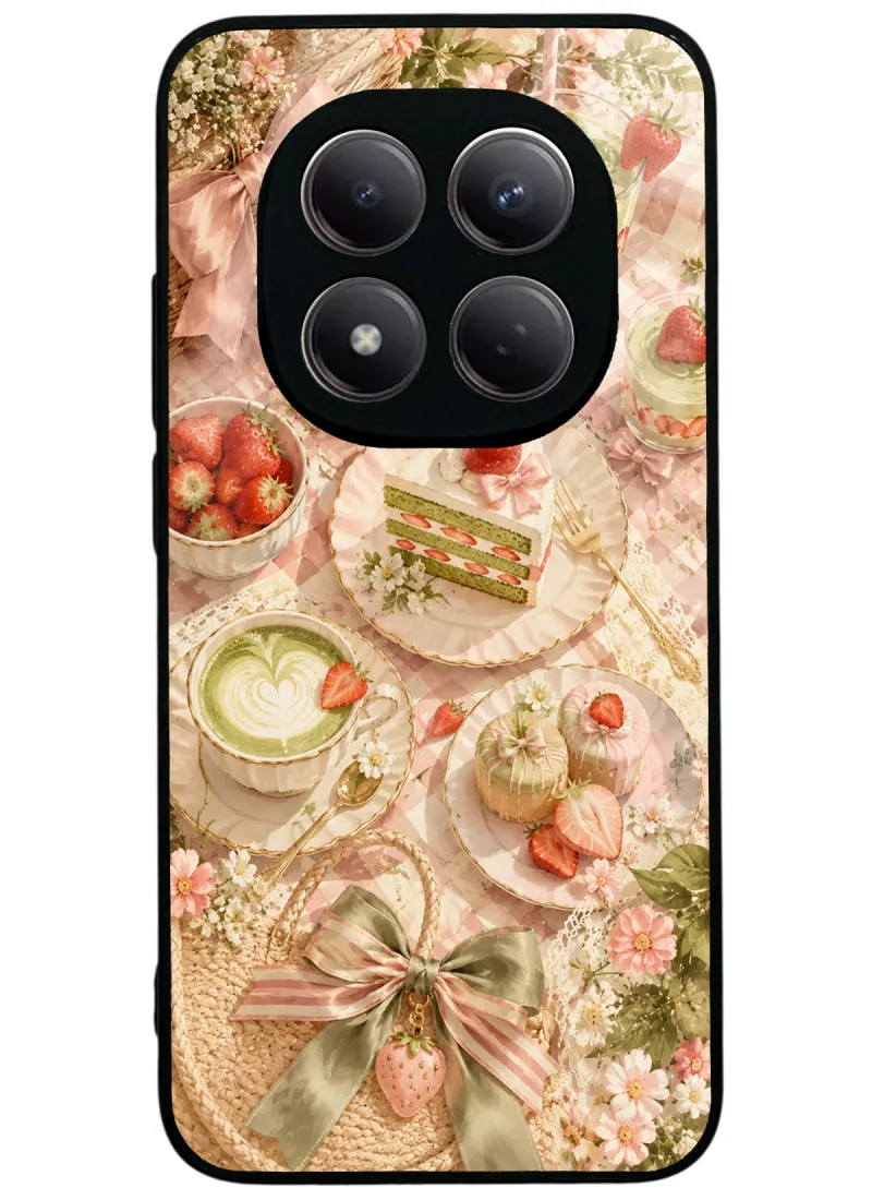 Strawberry Matcha Glossy Telefon Kılıfı