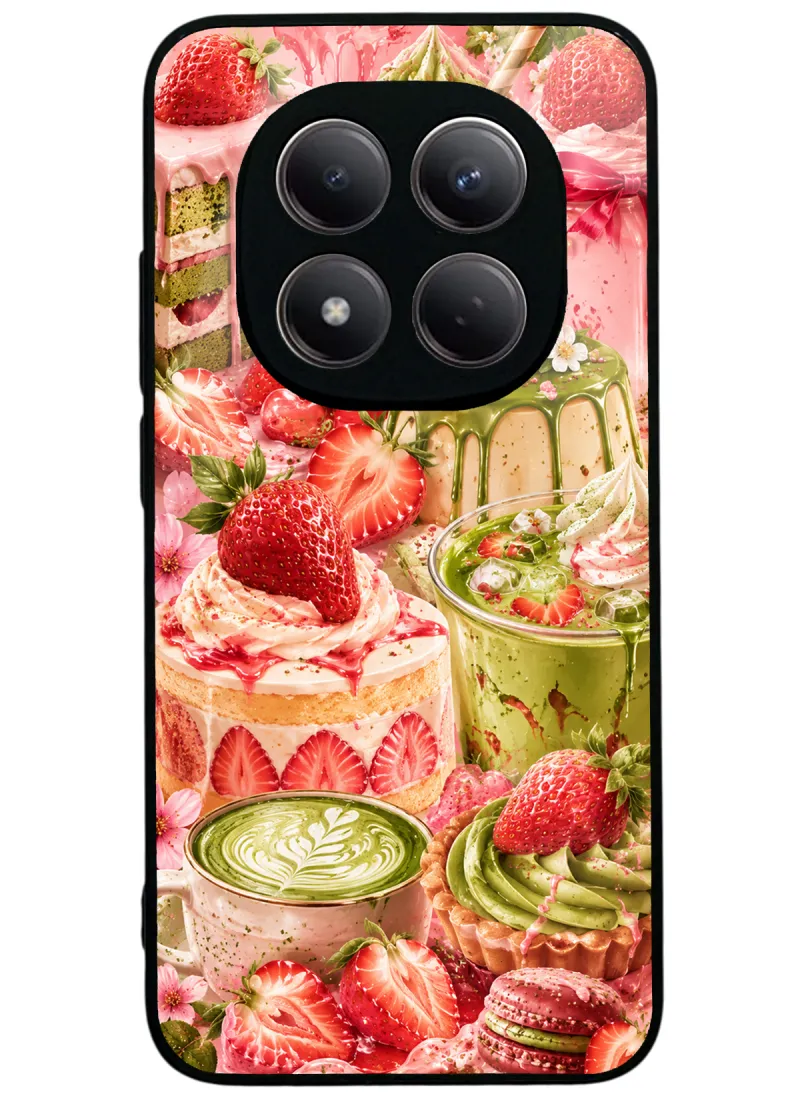 Strawberry Matcha Fantasy Glossy Telefon Kılıfı