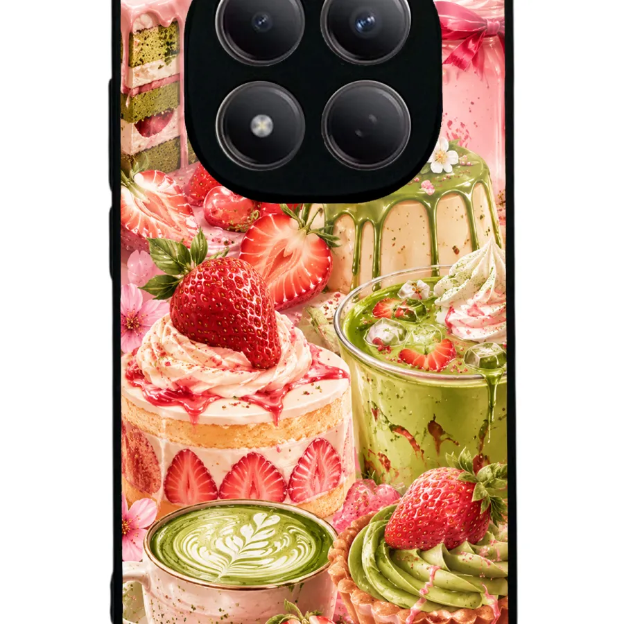 Strawberry Matcha Fantasy Glossy Telefon Kılıfı