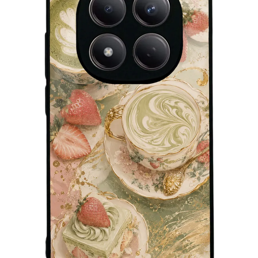Sage Strawberry Matcha Glossy Telefon Kılıfı