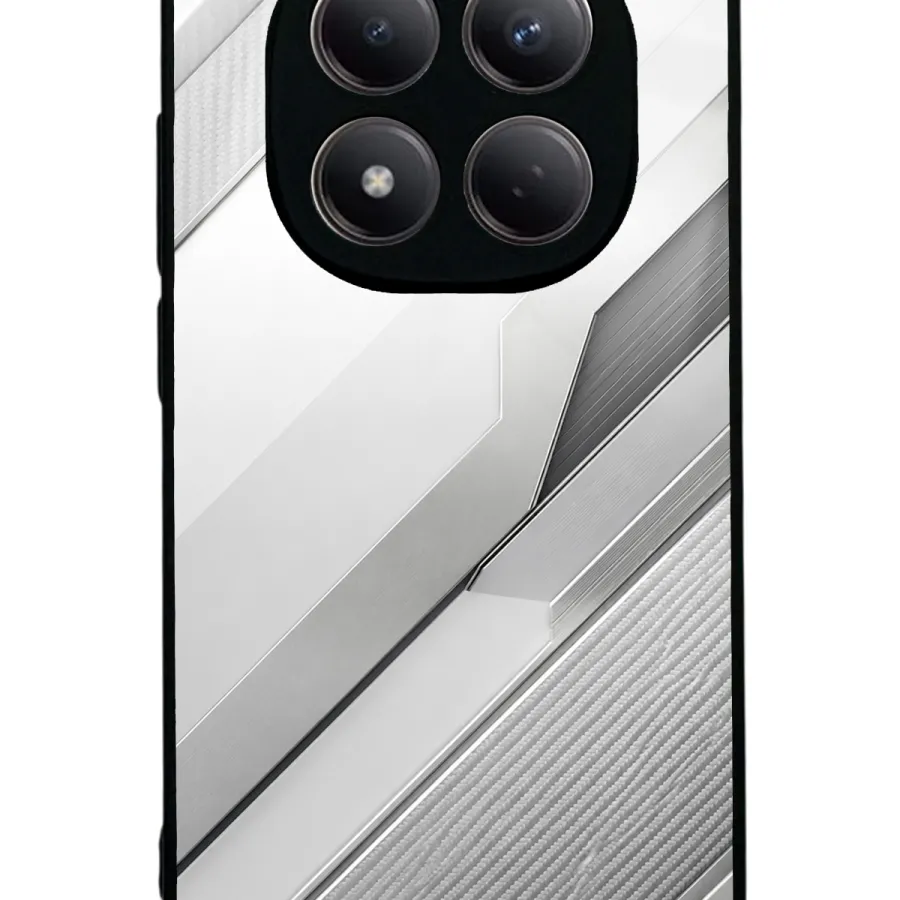 Silver Titanium Edge Glossy Telefon Kılıfı