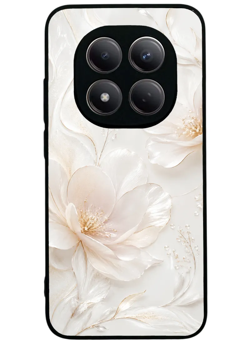 Ivory Pearl Blossom Glossy Telefon Kılıfı