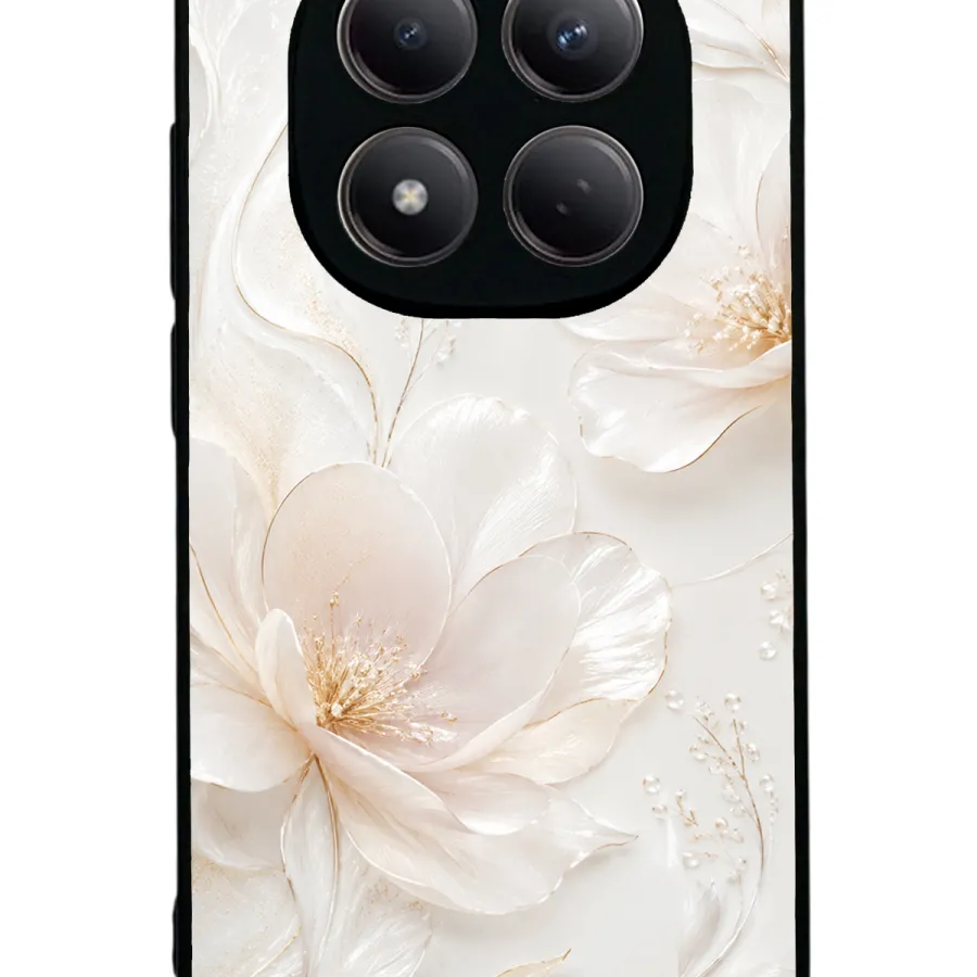 Ivory Pearl Blossom Glossy Telefon Kılıfı