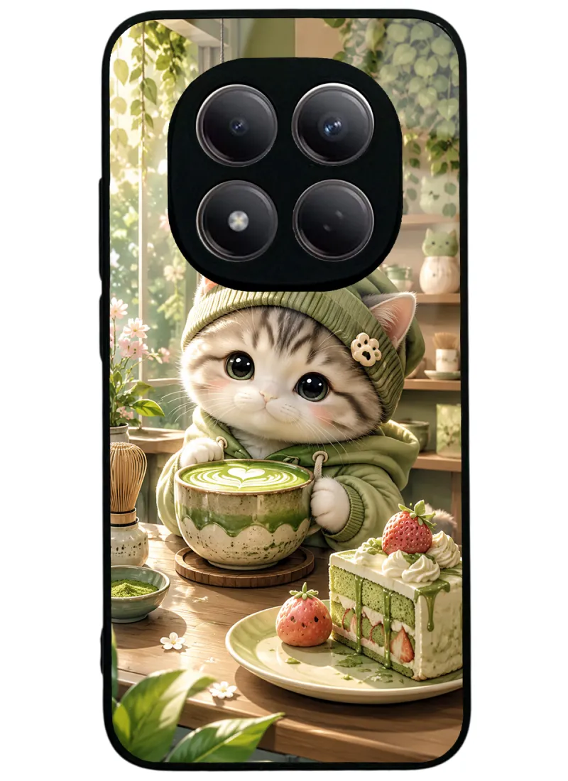 Matcha Kitty Café Glossy Telefon Kılıfı Matcha Kitty Café Glossy Telefon Kılıfı