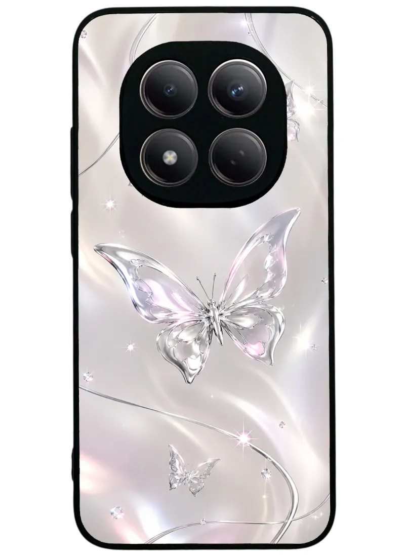 Crystal Whisper Butterfly Glossy Telefon Kılıfı