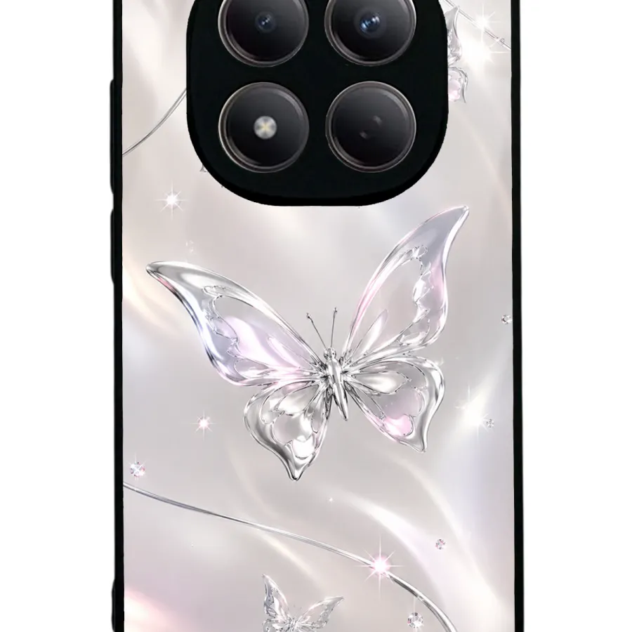 Crystal Whisper Butterfly Glossy Telefon Kılıfı