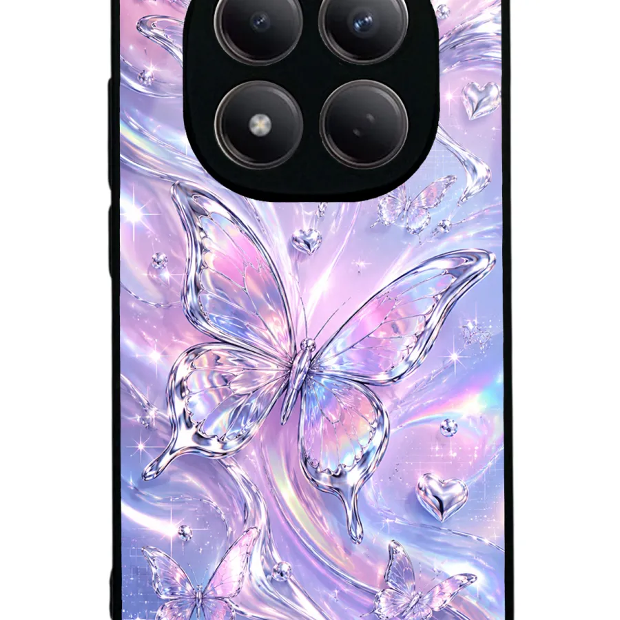 Iridescent Dream Butterfly Glossy Telefon Kılıfı