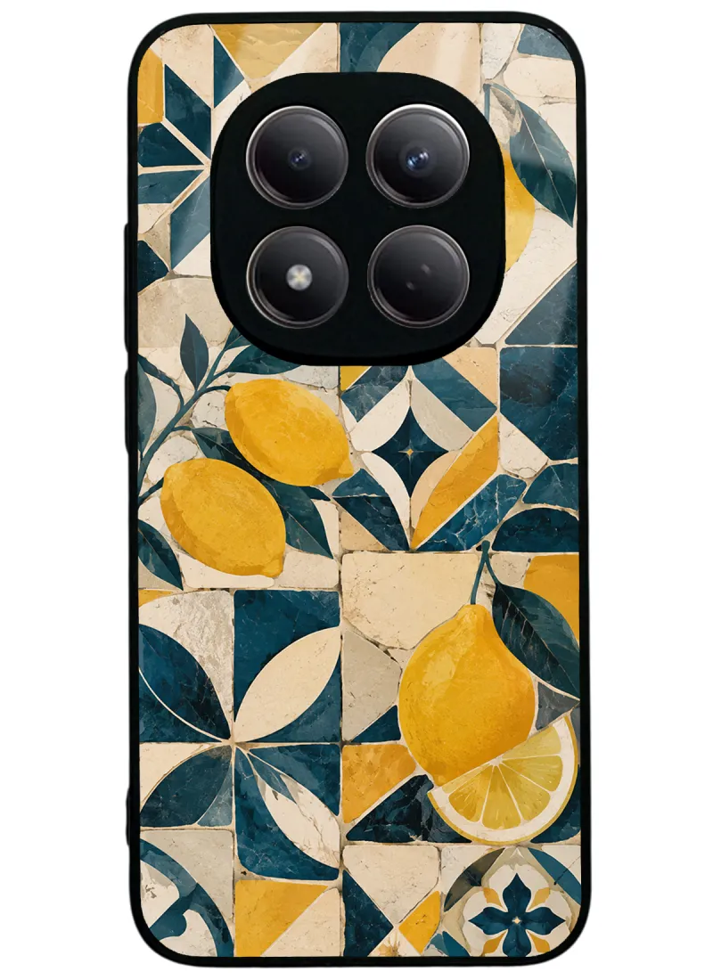 Mediterranean Lemon Mosaic Glossy Telefon Kılıfı