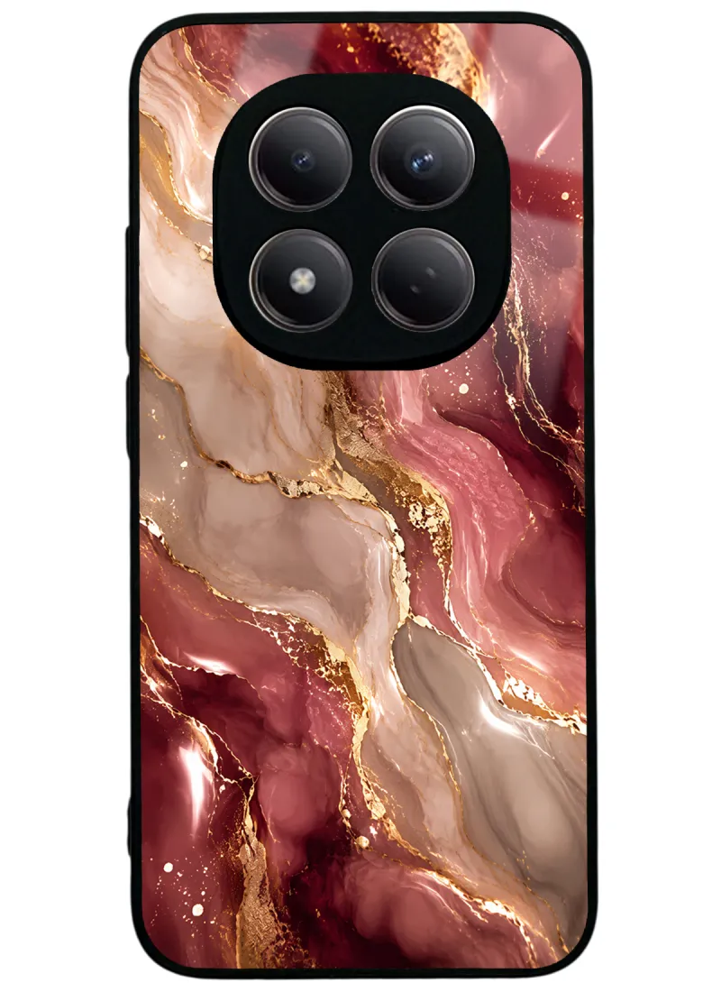 Burgundy Gold Marble Glossy Telefon Kılıfı Burgundy Gold Marble Glossy Telefon Kılıfı