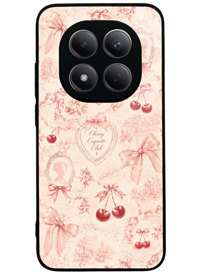 Cherry Coquette Toile Glossy Telefon Kılıfı Cherry Coquette Toile Glossy Telefon Kılıfı