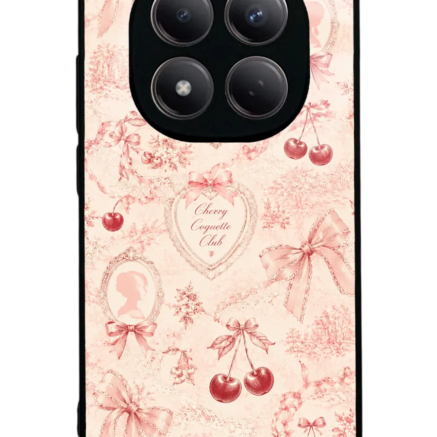 Cherry Coquette Toile Glossy Telefon Kılıfı Cherry Coquette Toile Glossy Telefon Kılıfı